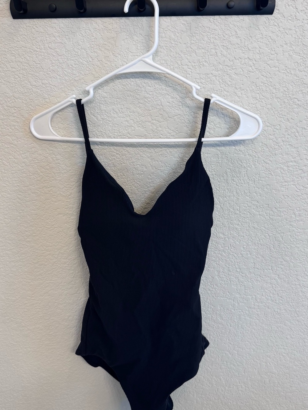 lululemon athletica Black Ribbed One-Piece Swimsuit
